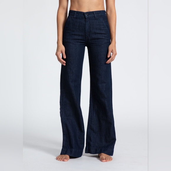 Denim Trouser Indigo Linen - Picture 2 of 9